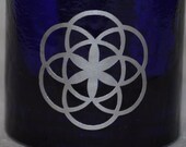 Seed of life SET of 6 silver vinyl decal