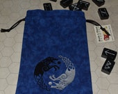 Viking wolf Skoll Hati rune dice bag