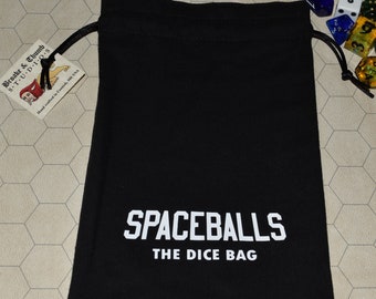 SPACEBALLS glow in the dark game dice bag