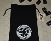 Corvus Celtic raven tarot rune dice bag