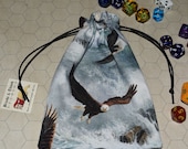 Bald eagle tarot rune dice bag