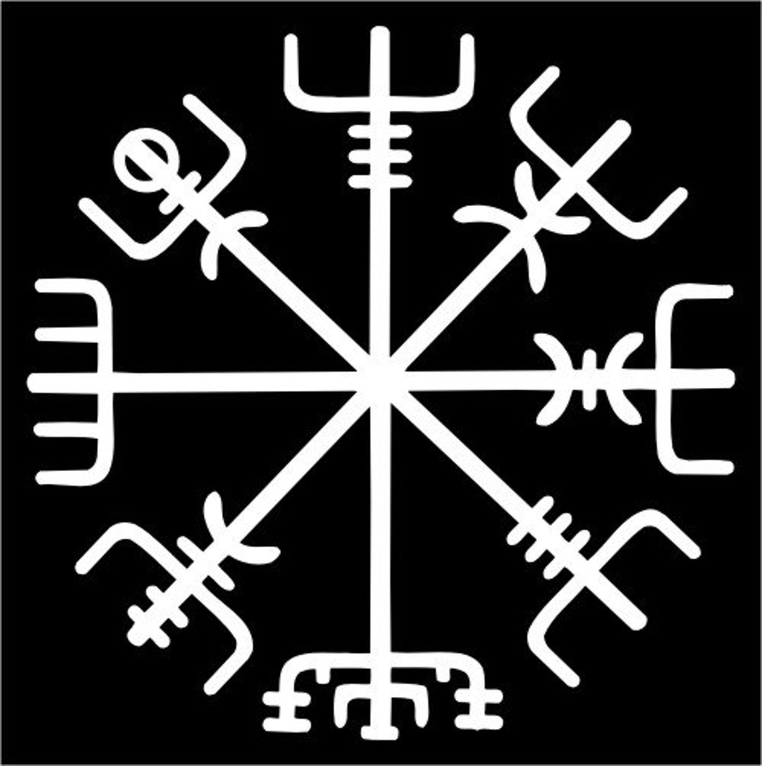 Pegatina de runas vikingas, calcomanía de tótem antiguo, vinilo