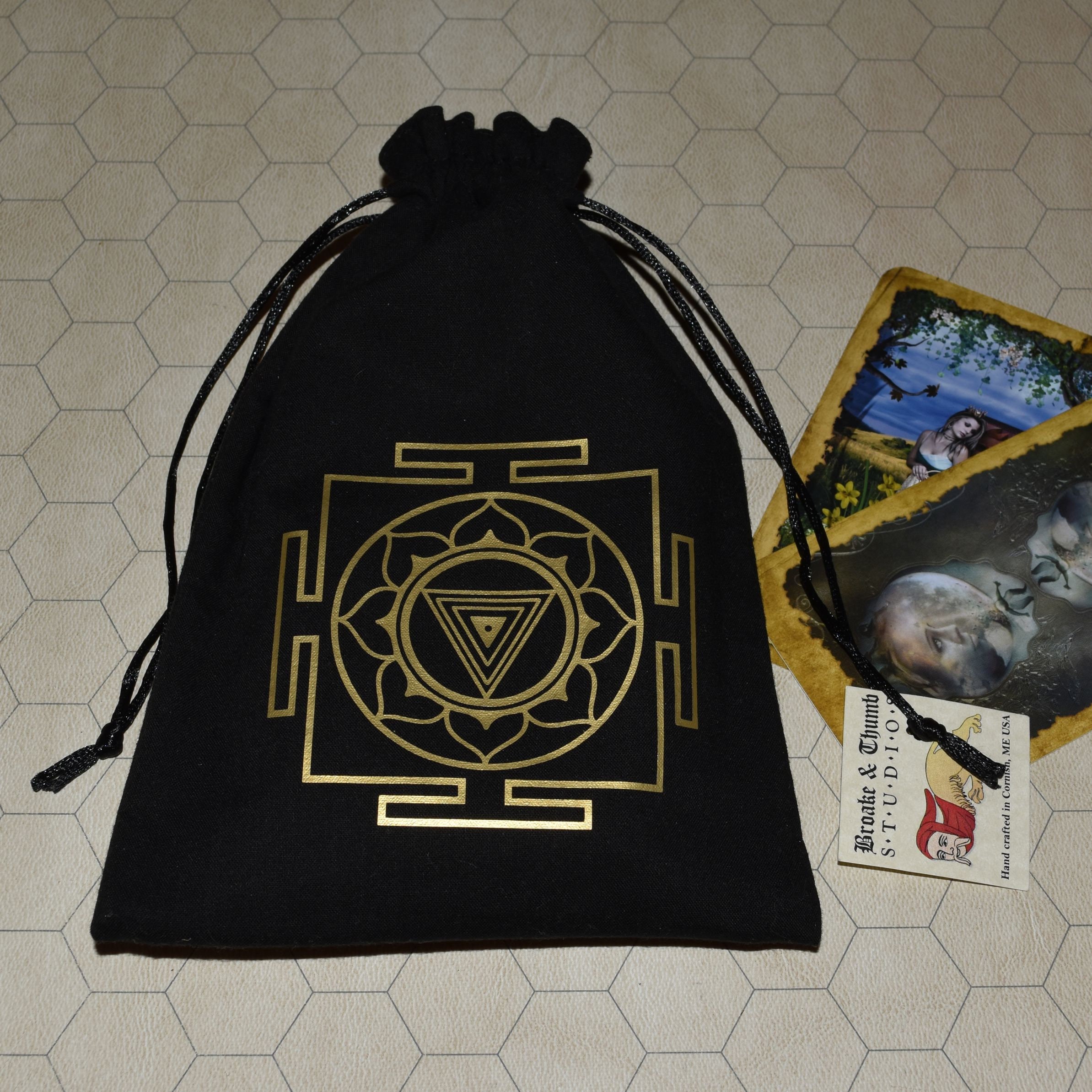 Kali Yantra Sacred Geometry Tarot Dice Bag - Etsy