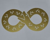 Ouroboros infinity gold vinyl decal