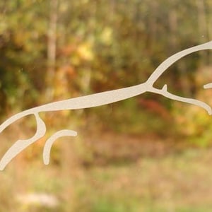 Uffington white horse etched glass vinyl decal