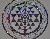 Sri Yantra confetti decal sacred geometry