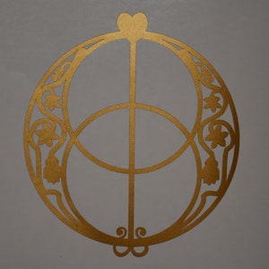 chalice well sacred geometry Vesica piscis copper vinyl decal