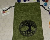 Celtic knot tree of life tarot rune dice bag