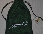 Celtic Uffington white horse tarot rune dice bag