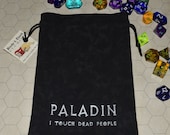 PALADIN Dungeons and Dragons game dice bag