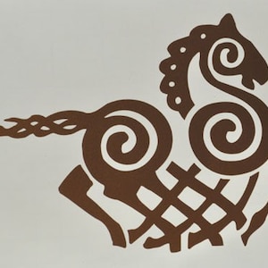 Viking Odin Sleipnir copper vinyl decal
