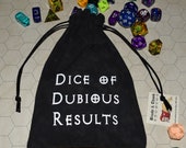 DUBIOUS DICE Dungeons and Dragons game dice bag