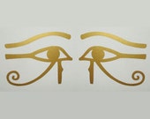 Egyptian Eye of Thoth Horus Ra gold vinyl decals