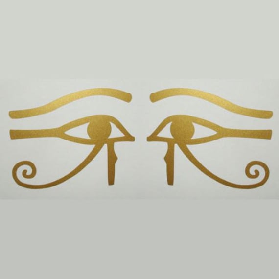 Egyptian Eye of Thoth Horus Ra Gold Vinyl Decals - Etsy
