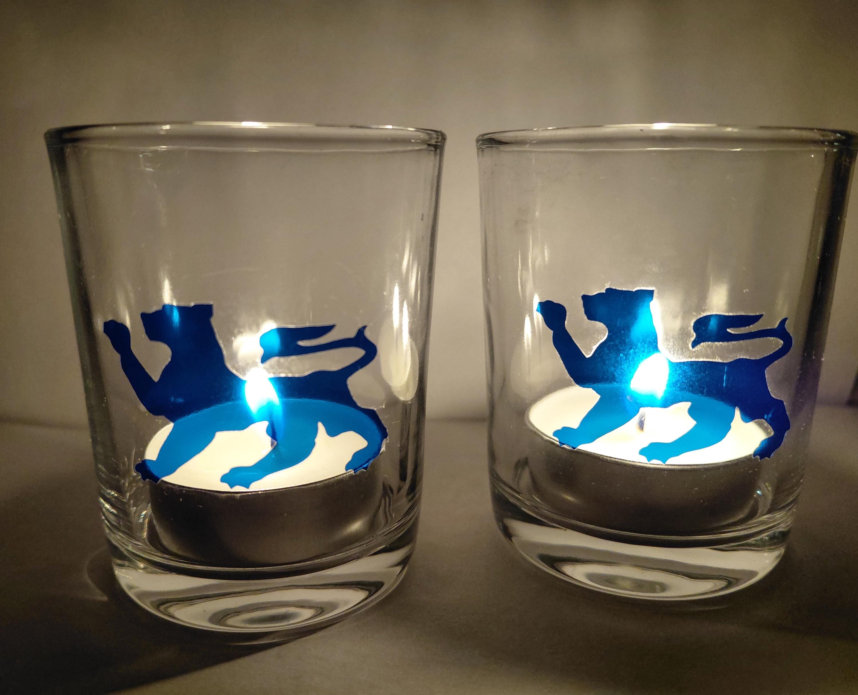Sca Decals SCA East SET of 4 Tiger Transparent Blue 1