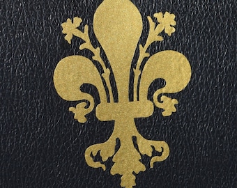 fleur-de-lys SET of 4 gold Medieval Florence vinyl decal