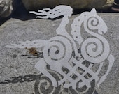 Sleipnir Viking goddess etched glass vinyl decal