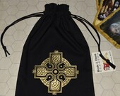 Celtic knot cross dice bag