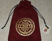 Sri Yantra sacred geometry tarot bag gift pouch