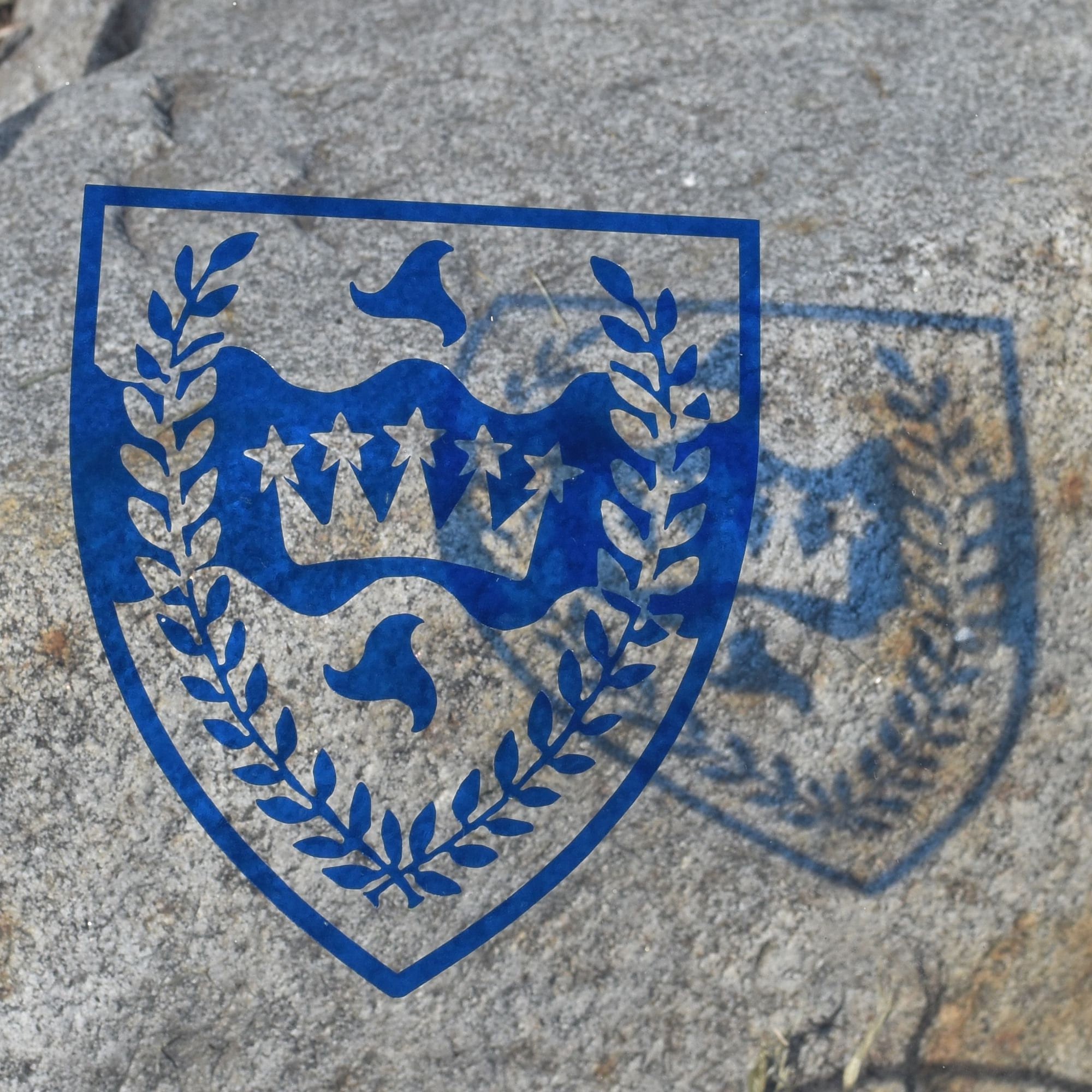 Sca Decals SCA Trimaris Heraldic Shield Transparent Blue Vinyl Decal - Etsy