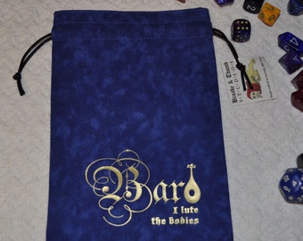 BARD Dungeons and Dragons game dice bag