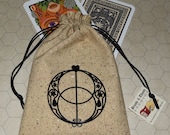 Chalice well sacred geometry tarot dice bag