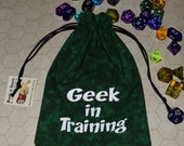 GEEK in TRAINING Dungeons and Dragons game dice bag