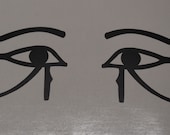 Egyptian Eye of Thoth Horus Ra MATTE black vinyl decals
