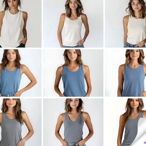 Comfort Colors 9360 Tank Top: 26 Trendy Colors, Heavyweight (EDITABLE Canva Template)
