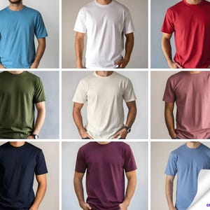 171+ Bella Canvas 3001 T-Shirt Mockup Bundle | Male BC3001 TShirt Mock-up Bundle | Mens Basic Simple Bella Canvas 3001 Mock