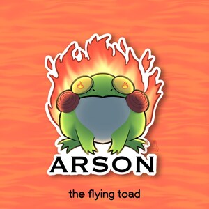 ARSON!!! Frog Magnet