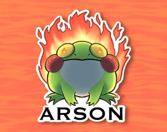 ARSON!!! Frog Magnet