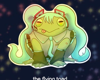 Glitter Frogsune Miku Sticker