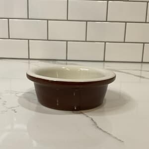 Vintage Hall Pottery #211 Bowl in Brown – Timeless Charm