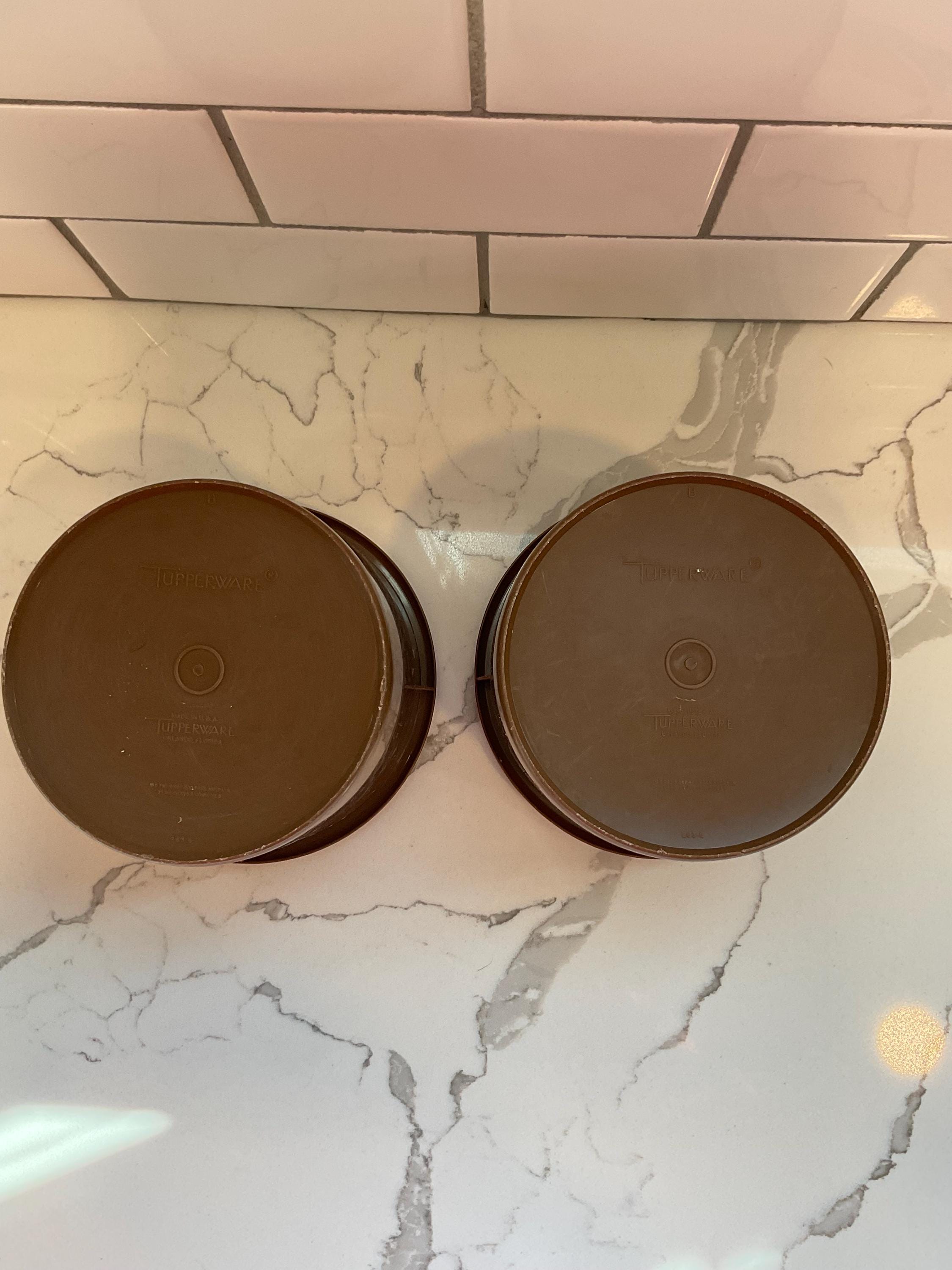 Vintage Tupperware Coffee & Tea Canister Set #263-5, 263-6 and Lids 238 ...