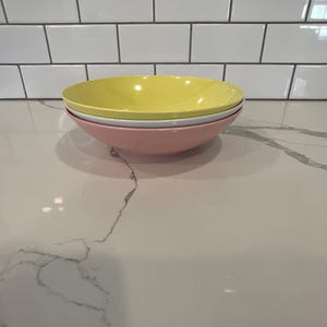 Set of 3 Vintage Melamine Serving Bowls