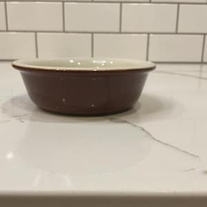 Vintage Hall Pottery Bowl #391 3/4 in Brown – Classic Mid-Century Charm