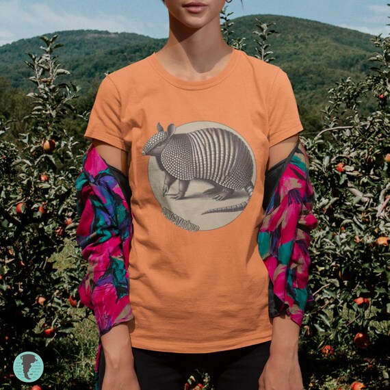 Armadillo T-Shirt | Patagonia Souvenir & Texas Armadillo Art | Unisex Softstyle Tee