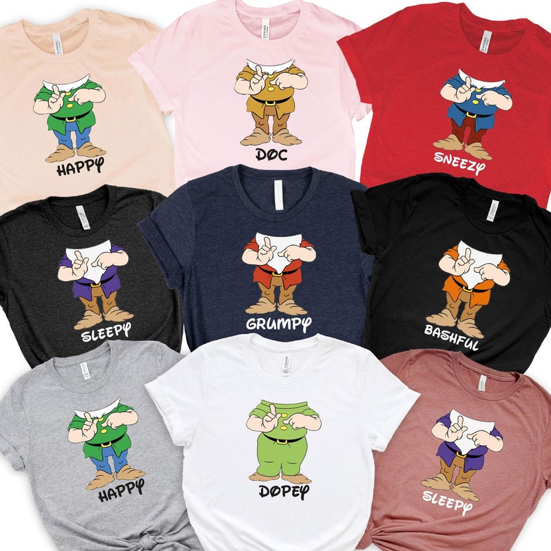 7 Dwarfs Shirts - Etsy