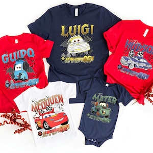 Halloween  Family Disney Cars Shirt, Disneyland Pixar Shirt, McQueen Tow Mater Horror Shirt, Spooky Season Shirt, Trick or Treat Shirt
