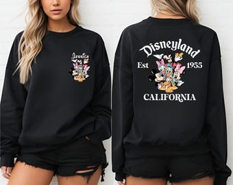 Custom Disneyland Sweatshirt: Mickey and Friends Family Disneyworld