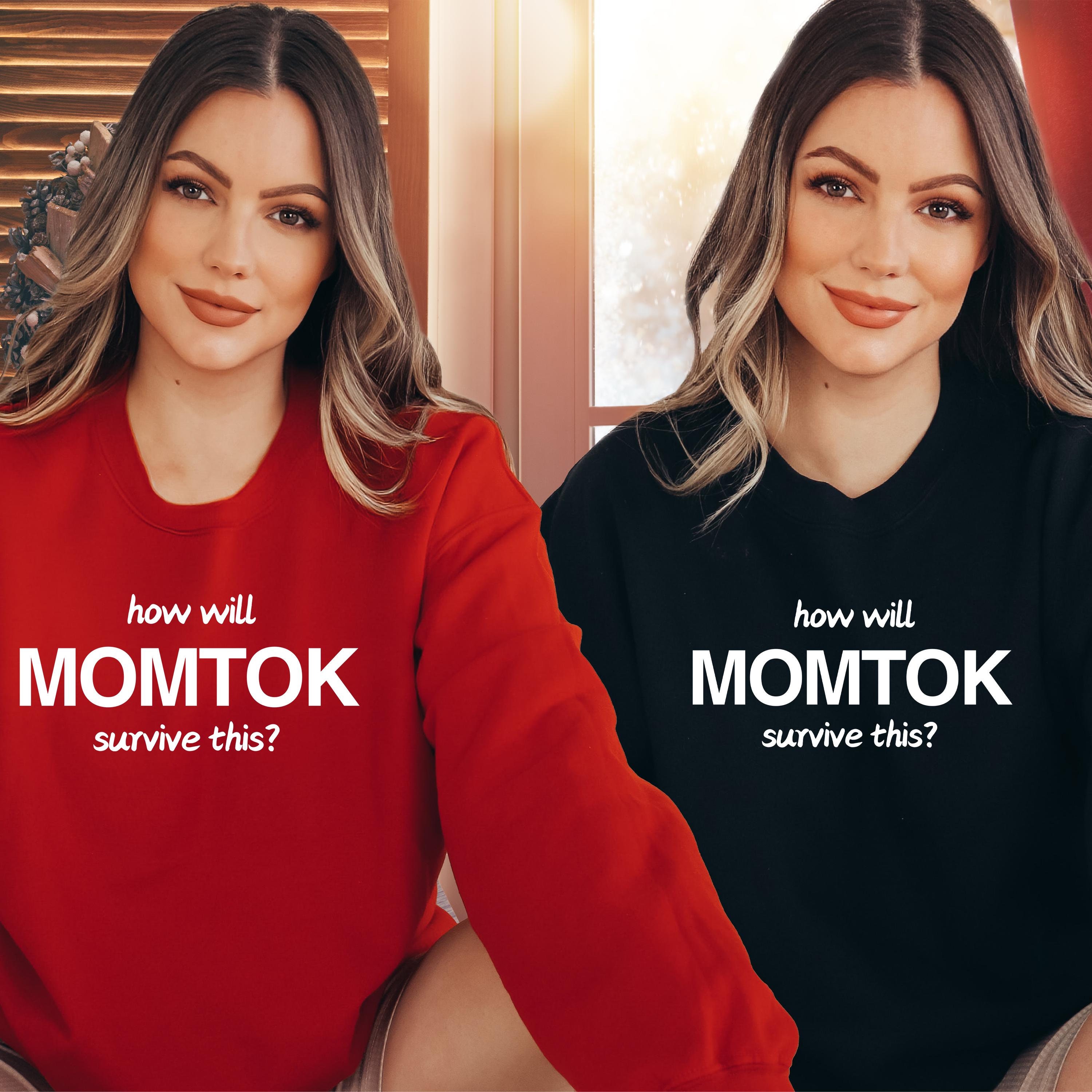 Momtok Meme Sweatshirt: Viral Trend Crewneck, Mom Gift