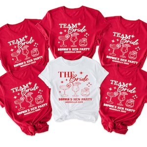 Personalized Hen Party Shirts: Team Bride, Bachelorette Matching Tops