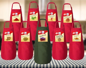 Spice Girl Halloween Apron: Spice Girl Group Apron, Group Matching Halloween, Spice Girl Halloween Group Condiment Apron