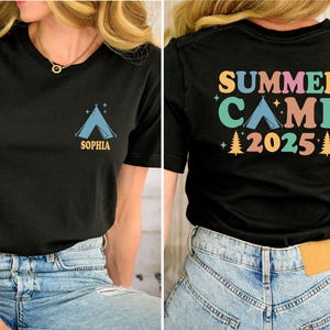 Custom 2025 Summer Camp Shirt: Family Camping Vacation Tee