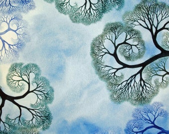 Winterlace III an original watercolor