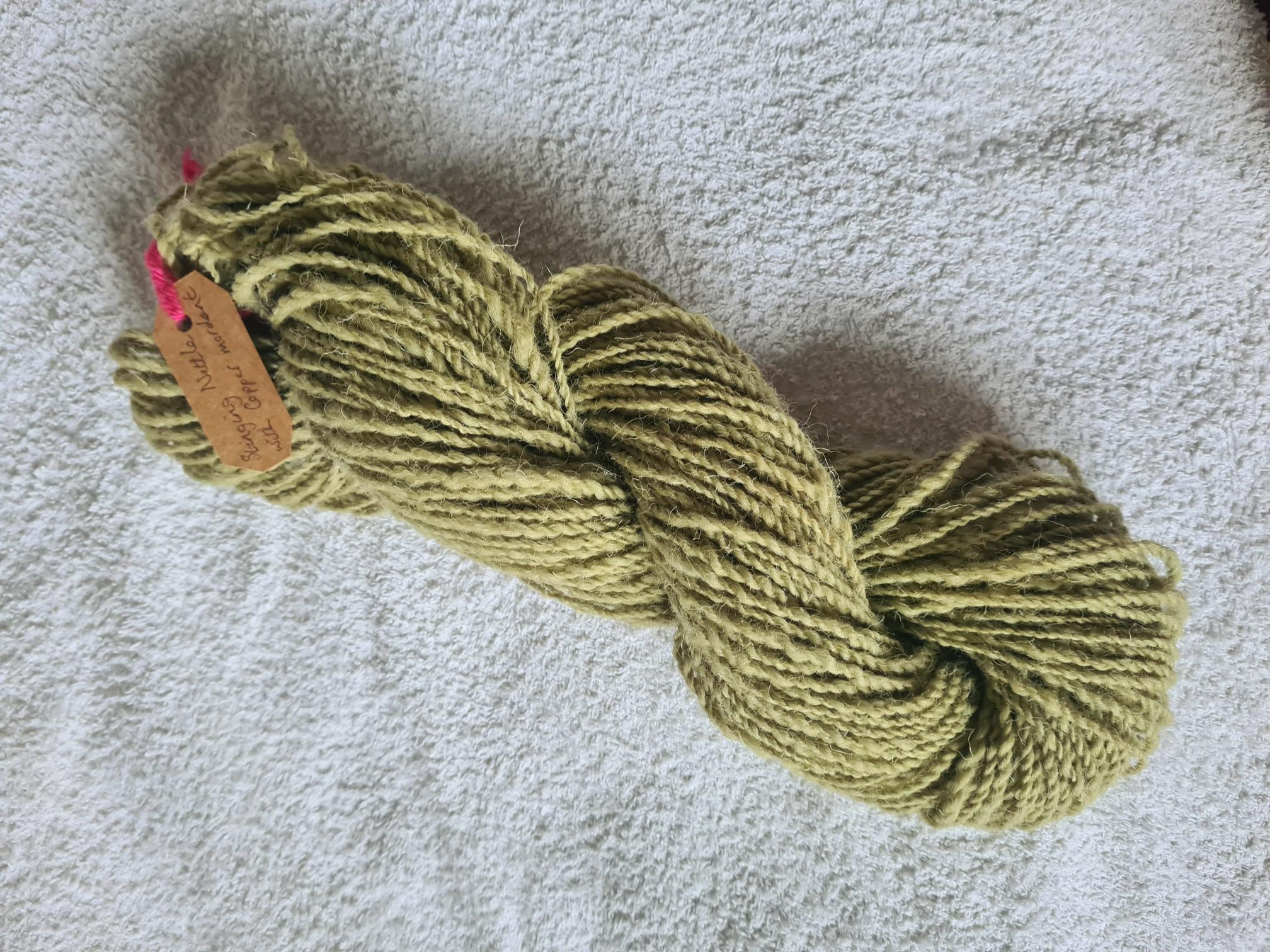 100g 手紡ぎ・植物染め糸 - Etsy 日本