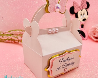 Modello SVG per scatola portaconfetti di Minnie Mouse (PDF)