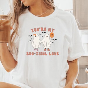 Halloween Ghost Couples Shirt, Cute Ghost Shirt, Womens Halloween Shirt, Cute Fall Shirt, Spooky Season Shirt, Gift For Halloween, Pun Shirt