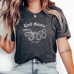 End Game Tshirt, rep tshirt, are you ready for it, rep snake shirt, vintage snake shirt, women gym shirt, women rep concert tshirt
